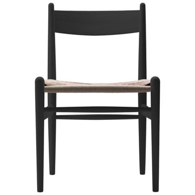 Carl Hansen CH36 Side Chair - Color: Black - CH36 -NATURAL - OAK NCS S9000 