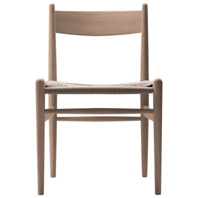 Carl Hansen CH36 Side Chair - Color: Brown - CH36 -NATURAL - OAK LAQ