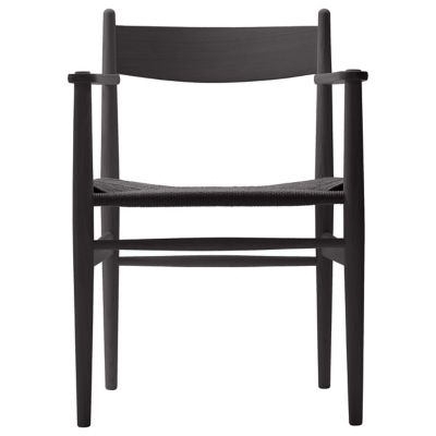 CLH548060 Carl Hansen CH37 Armchair - Color: Black - CH37 -B sku CLH548060