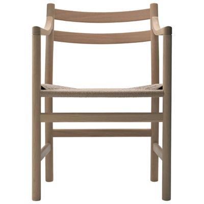 Carl Hansen CH46 Armchair - Color: Beige - CH46-NATURAL - OAK LAQ