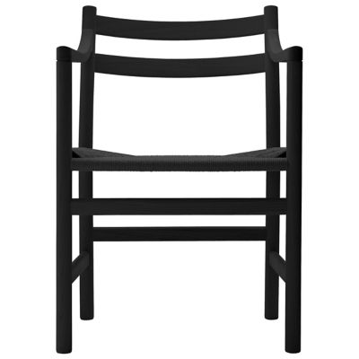 CLH548104 Carl Hansen CH46 Armchair - Color: Black - CH46-BL sku CLH548104