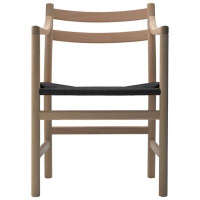 Carl Hansen CH46 Armchair - Color: Beige - CH46-BLK - OAK LAQ