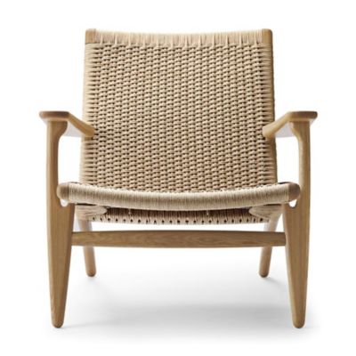 CLH548195 Carl Hansen CH25 Lounge Chair - Color: Beige - CH2 sku CLH548195