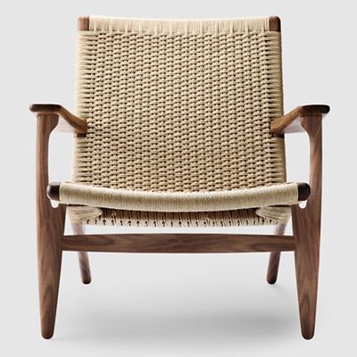 Carl Hansen CH25 Lounge Chair - Color: Beige - 5713018496127