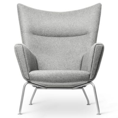 CLH548433 Carl Hansen CH445 Wing Lounge Chair - Color: Grey  sku CLH548433