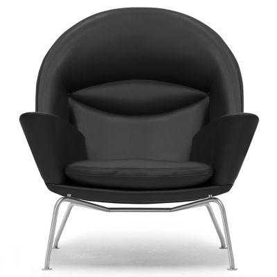 CLH548465 Carl Hansen CH468 Oculus Lounge Chair - Color: Bla sku CLH548465