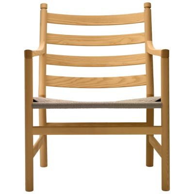 Carl Hansen CH44 Lounge Chair - Color: Brown - CH44 -NATURAL - OAK LAQ