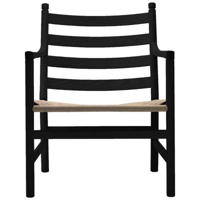 Carl Hansen CH44 Lounge Chair - Color: Black - CH44 -NATURAL - OAK NCS S900