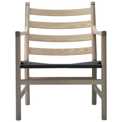 Carl Hansen CH44 Lounge Chair - Color: Beige - CH44 -BLK - OAK OIL