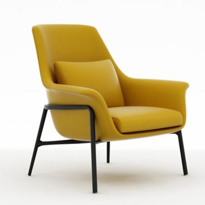 Camerich Noble Lounge Chair - Color: Yellow - C02B0701-PANO-02