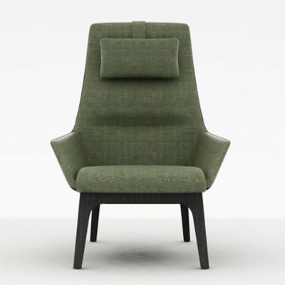 CMH2364441 Camerich Qing High Back Lounge Chair - Color: Gree sku CMH2364441