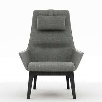 CMH2364442 Camerich Qing High Back Lounge Chair - Color: Grey sku CMH2364442