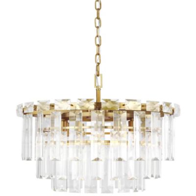 Visual Comfort Studio Arden Chandelier in Brass, Size: Medium