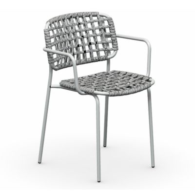 Connubia Yo Outdoor Woven Rope Armchair - Color: Grey - CB1991030094STA0000