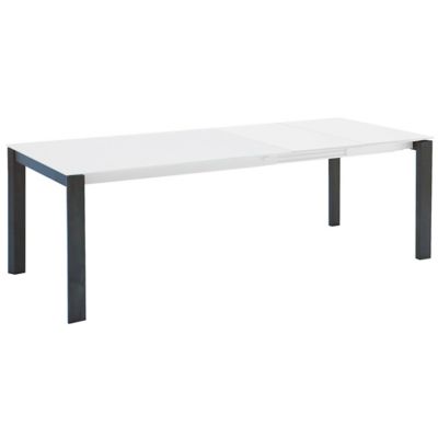 Connubia Eminence W Wood Extending Table - Color: White - Size: 50-70 In. -
