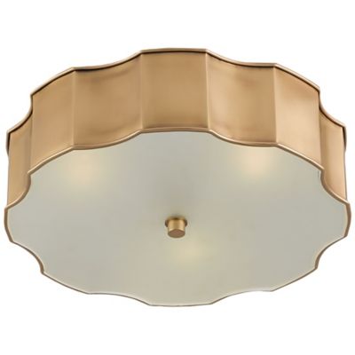 Currey & Company Wexford Flushmount Light - Color: Brass - Size: 3 light - 