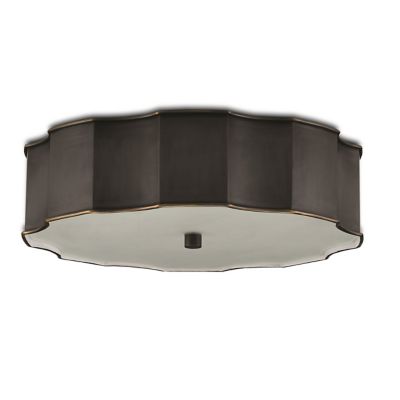 Currey & Company Wexford Flushmount Light - Color: Bronze - Size: 3 light -