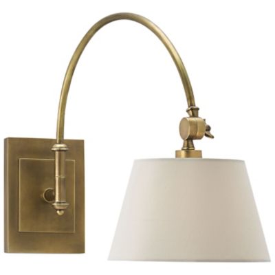 Currey & Company Ashby Swing-Arm Wall Sconce - Color: Brass - Size: 1 light