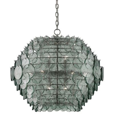 Currey & Company Braithwell Pendant Light - Color: Green - Size: 14 light -