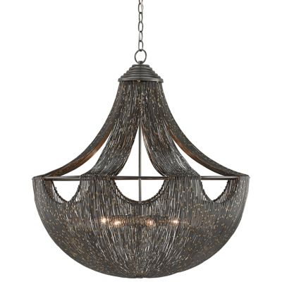 CNC637216 Currey & Company Eduardo Chandelier - Color: Metal sku CNC637216