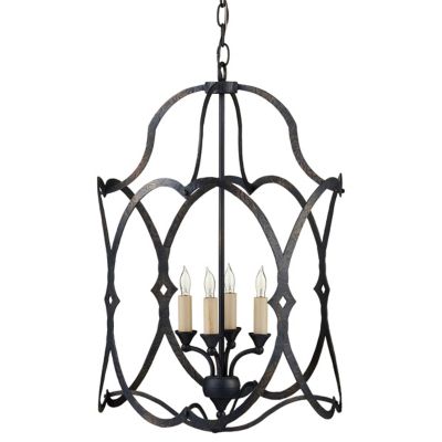 CNC2570308 Currey & Company Charisma Chandelier - Color: Blac sku CNC2570308