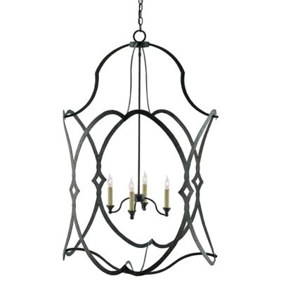 Currey & Company Charisma Chandelier - Color: Black - Size: 30 - 9000-00