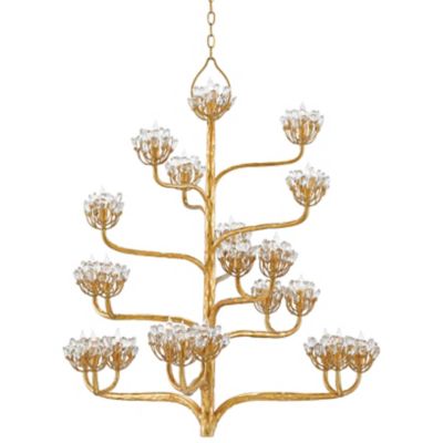 Currey & Company Agave Americana Chandelier - Color: Gold - Size: 22 light 