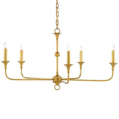 Currey & Company Nottaway Chandelier - Color: Gold - Size: 5 light - 9000-0