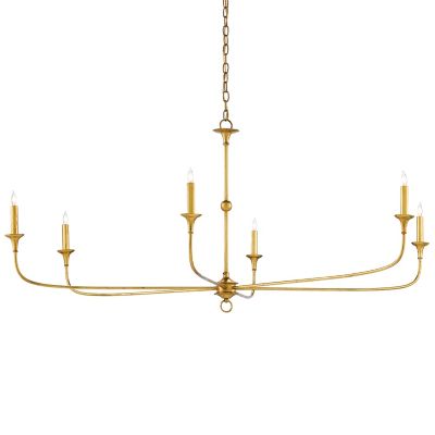 Currey & Company Nottaway Chandelier - Color: Gold - Size: 6 light - 9000-0