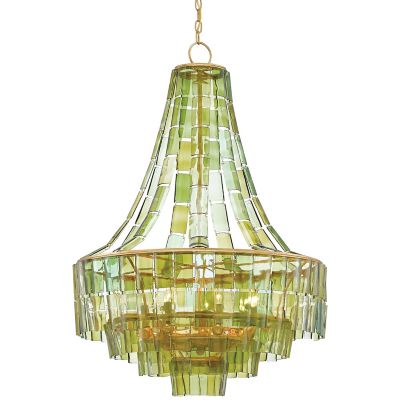 CNC677078 Currey & Company Vintner Chandelier - Color: Green sku CNC677078