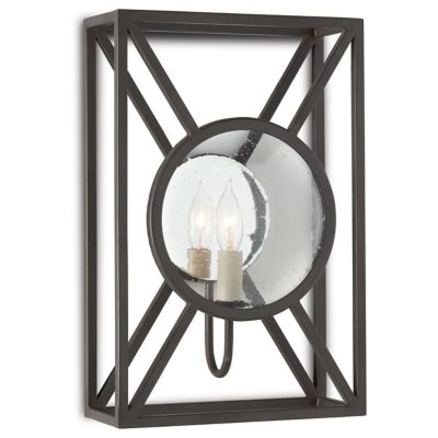 Currey & Company Beckmore Wall Sconce - Color: Black - Size: 1 light - 5119