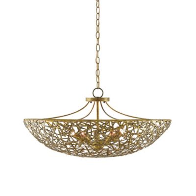 Currey & Company Confetti Bowl Chandelier - Color: Gold - Size: 5 light - 9