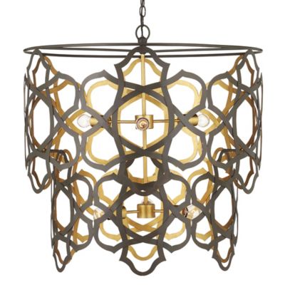 Currey & Company Mauresque Chandelier - Color: Bronze - Size: Medium - 9000