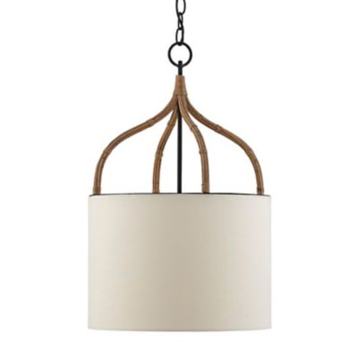 Currey & Company Dunning Pendant Light - Color: White - Size: 1 light - 900