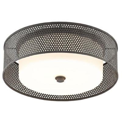 Currey & Company Notte Flushmount Light - Color: Black - Size: 2 light - 99