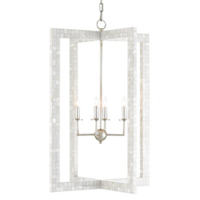 Currey & Company Arietta Chandelier - Color: Silver - Size: 4 light - 9000-