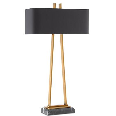 Currey & Company Adorn Table Lamp - Color: Black - Size: 2 light - 6000-056