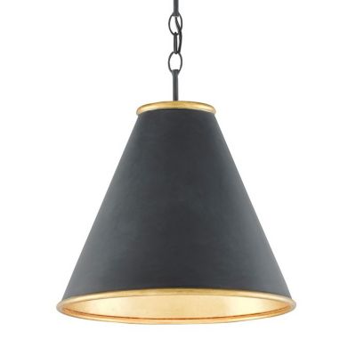 Currey & Company Pierrepont Pendant Light - Color: Black - Size: Small - 90