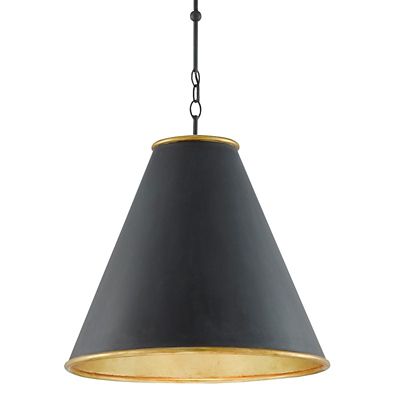 Currey & Company Pierrepont Pendant Light - Color: Black - Size: Medium - 9