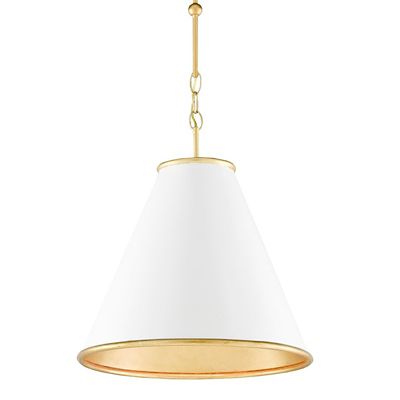 Currey & Company Pierrepont Pendant Light - Color: White - Size: Small - 90