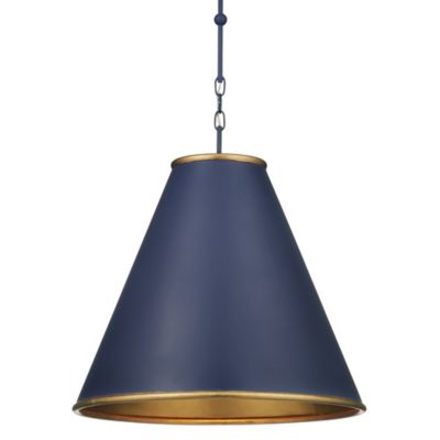 Currey & Company Pierrepont Pendant Light - Color: Blue - Size: Medium - 90