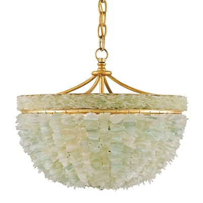 Currey & Company Bayou Pendant Light - Color: Beige - Size: 3 light - 9251