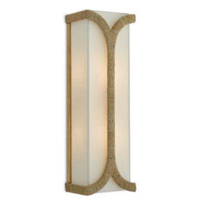 Currey & Company Carthay Wall Sconce - Color: White - Size: 2 light - 5000-