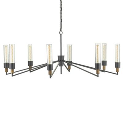 Currey & Company Delgado Chandelier - Color: Black - Size: 8 light - 9000-0