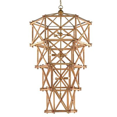 Currey & Company Kingali Chandelier - Color: Beige - Size: 10 light - 9000-