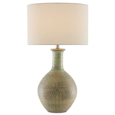 Currey & Company Loro Table Lamp - Color: Green - Size: 1 light - 6000-0611