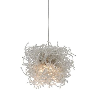 Currey & Company Birds Nest Mini Pendant Light - Color: Silver - 9000-0695