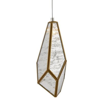 Currey & Company Glace Mini Pendant Light - Color: White - Size: 1 light - 