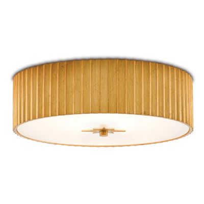 Currey & Company Caravel LED Flushmount Light - Color: Gold - 9999-0053