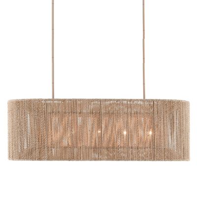 Currey & Company Mereworth Linear Chandelier - Color: Natural - Size: 5 lig